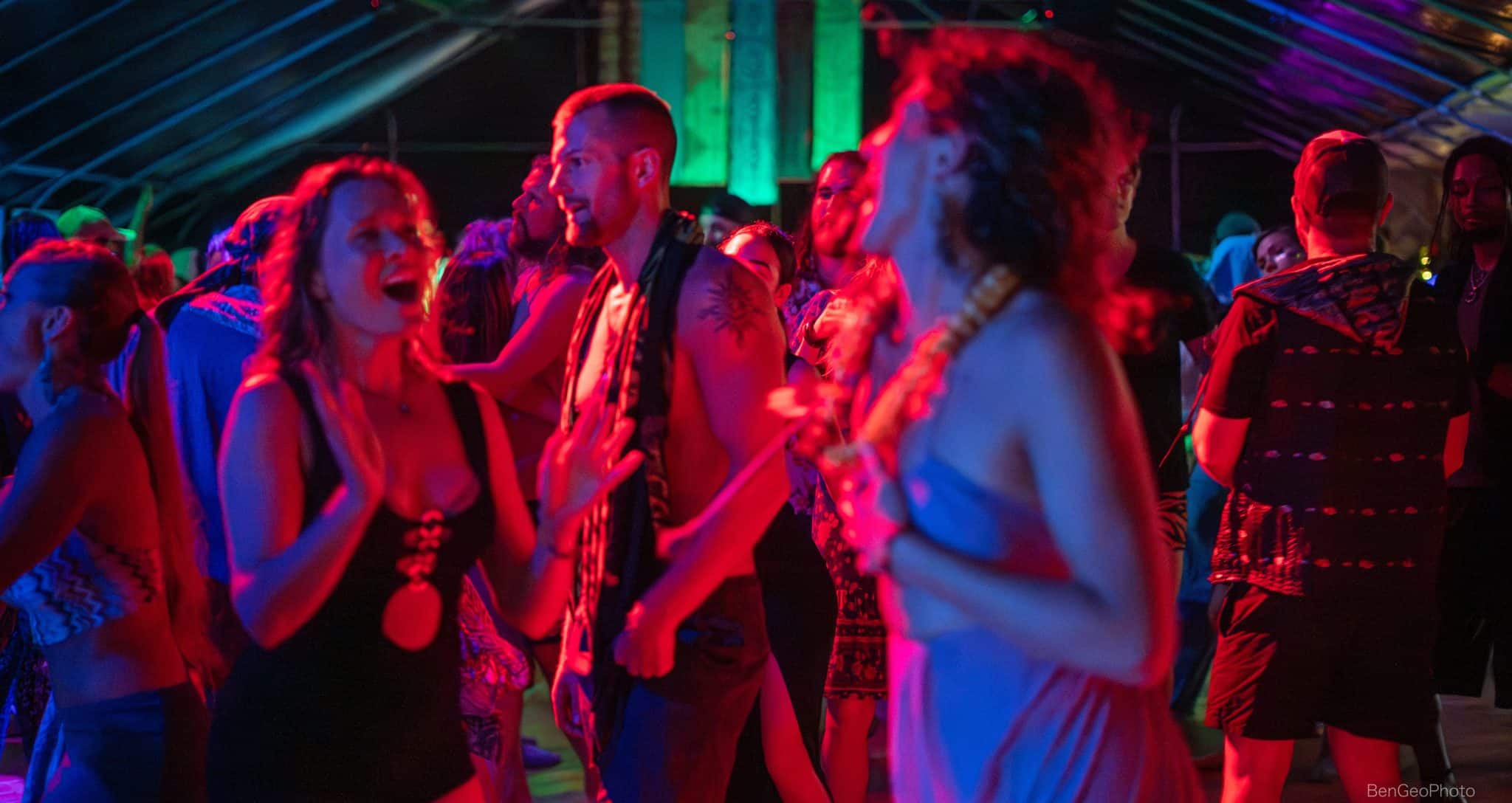 group of people dancing at movement church event